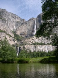 Yosemite Falls from Merced River