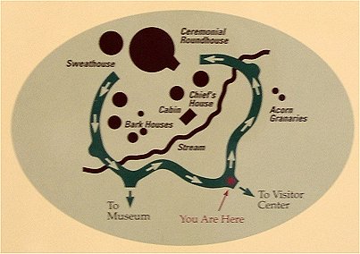 Map of Indian village of Ahwahnee, Yosemite Valley