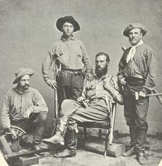 Brewer Party of 1864: James T. Gardiner, Richard Cotter, William H. Brewer, and Clarence King