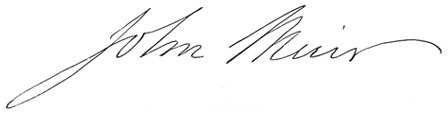 [John Muir signature]