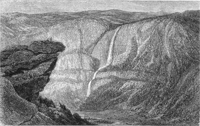 Yosemite Falls, from Glacier Point, Yosemite Valley
