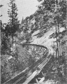 Great Flume of the Madera Flume and Trading Company—abandoned in 1932