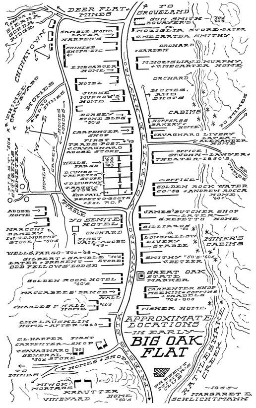 Big Oak Flat, California map