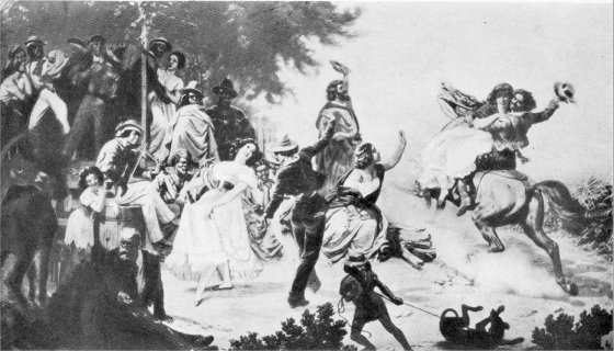The Spanish Fandango in the Wild Old Days