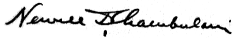 Newell Chamberlain signature