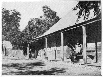 Solari store, Indian Gulch, with the last pioneer resident, just thinking