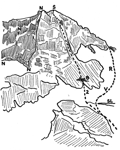 Sketch 25. Mount Williamson from the northwest.
