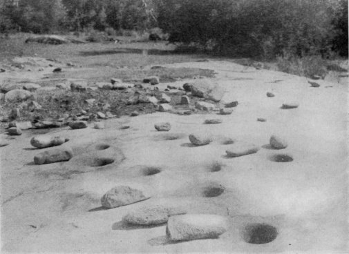 Ancient Mortar-holes in the Granite Rock