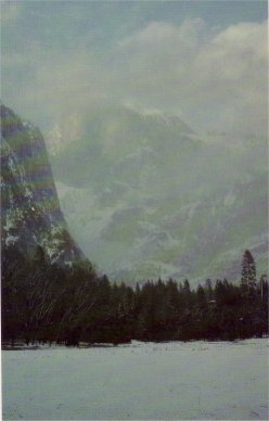 Half Dome in winter