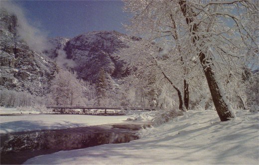 Merced River in winter