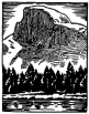 Half Dome drawing by Della Taylor Hoss