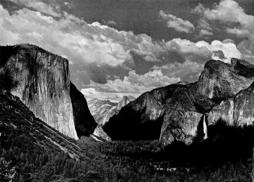 Yosemite Valley from Tunnel View by Ansel Adams