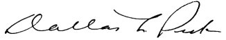 Dallas L. Peck signature