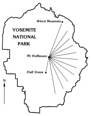 Direction of view from Mount Hoffmann for panorama. (Fig. 5)