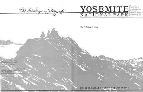 title page for The Geologic Story of Yosemite National Park