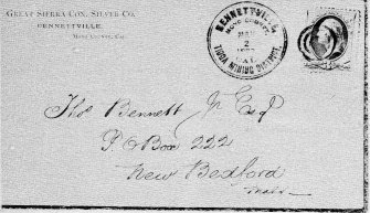 Envelope sent from Bennettville, California