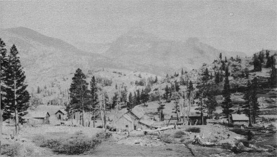 MOUNT DANA LOOKS DOWN ON BENNETTVILLE, FROM A PHOTOGRAPH TAKEN IN 1898.