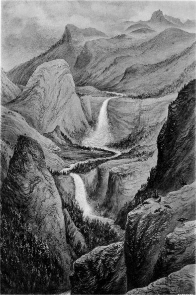 The Nevada and Vernal Falls.