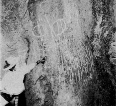 Pate Valley Indian Pictographs in the Tuolumne Canyon,
 Yosemite National Park