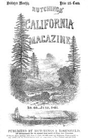 Hutchings' Illustrated California Magazine cover