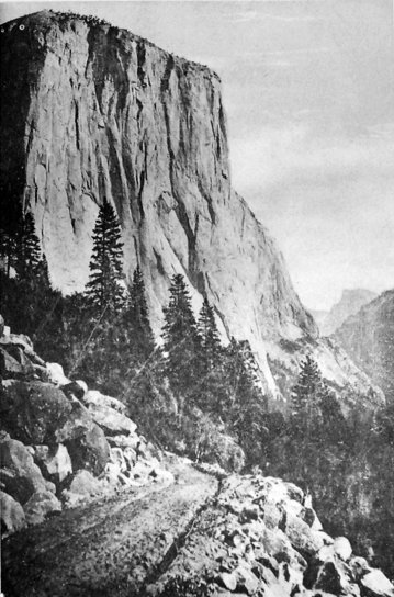 El Capitan, Half Dome, and Valley. From Big Oak Flat Road.