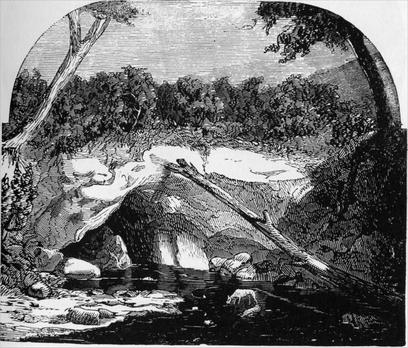 The upper side of Upper Natural Bridge.
