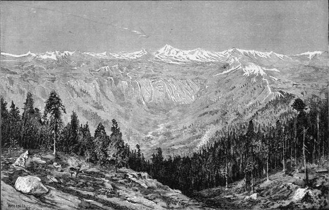 The Sierras from Signal Peak.