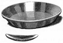 Miner’s pan and horn spoon.