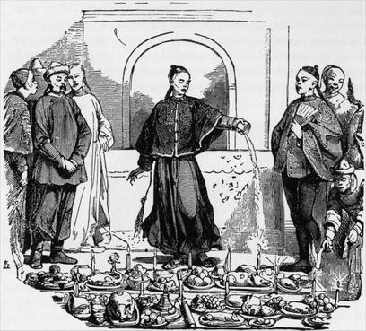 Chinese feast to the dead.