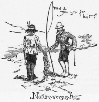 'What do you use for bait?' Nature-versus-Art.