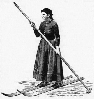 The Norwegian snow-shoe used at Yo Semite in winter.