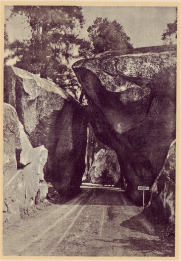 Arched Rocks, near the entrance of Yosemite Valley on the El Portal Road.  PHOTO BY BEST STUDIO