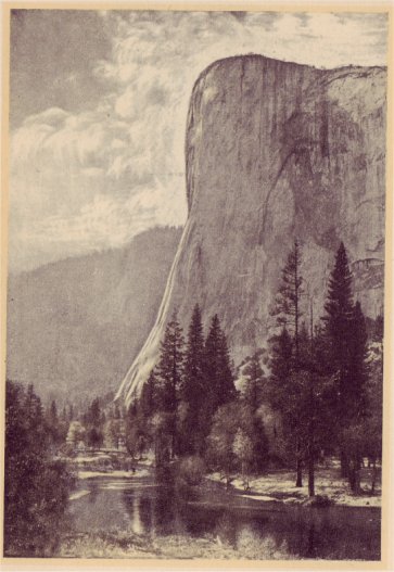 El Capitan, guardian of Yosemite, rises abruptly 3,604 feet from the floor of the Valley. PHOTO BY BEST STUDIO