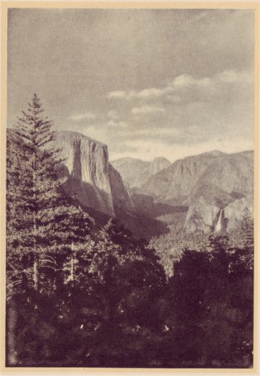 Yosemite Valley, as seen from Inspiration Point on the Wawona Road. PHOTO BY GEO. E. STONE