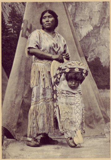 Yosemite Indians are building in Yosemite a new village in replica of those of their forefathers. PHOTO BY F. J. TAYLOR