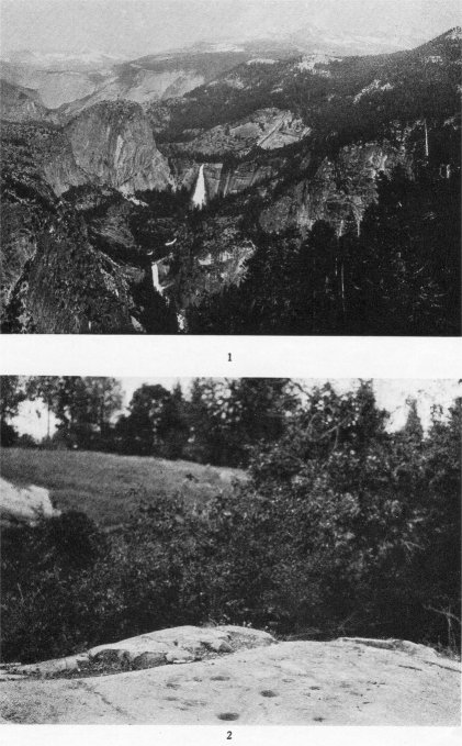 1. The higher Sierra Nevada region. 2. Site of the village of Eyeyaku, near Tuolumne.