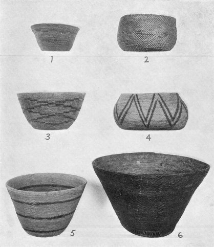Coiled baskets of single-rod technique.