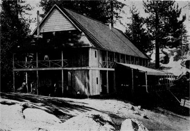 Sentinel Hotel (left background), 1876 to 1938. By Thomas Hill