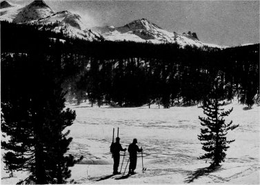 Snow Gaugers Entering Tuolumne Meadows. By Ralph Anderson, NPS