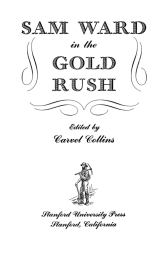Sam Ward in the Gold Rush: title page