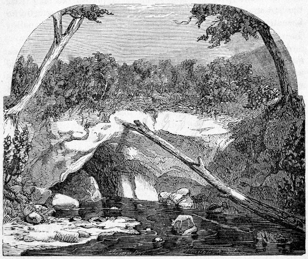 VIEW OF THE UPPER SIDE OF THE UPPER NATURAL BRIDGE.