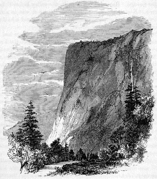 TU-TOCH-AH-NU-LAH, THREE THOUSAND AND EIGHTY-FOUR FEET ABOVE THE VALLEY. From a Photograph by C. L. Weed.