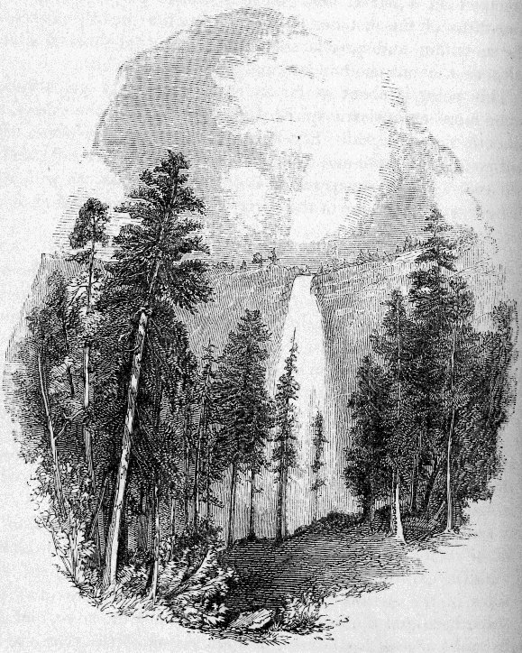 THE “YO-WI-YE,” OR NEVADA FALL, 700 FEET IN HEIGHT. From a Photograph by C. L. Weed.
