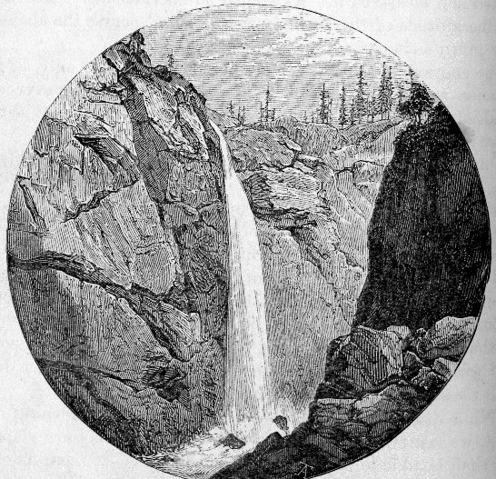 THE TOO-LU-LU-WACK, OR SOUTH FORK WATERFALL. From a Photograph by C. L. Weed.
