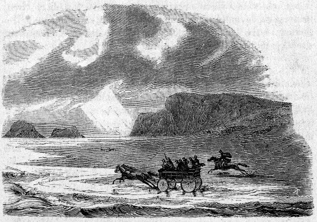THE DRIVE ALONG THE BEACH TOWARD SEAL ROCK.