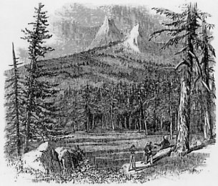 Fig. 11. CATHEDRAL PEAK, FROM TUOLUMNE VALLEY.