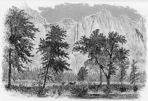 PLATE I. THE YOSEMITE FALL.