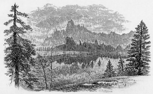 PLATE III. VOLCANIC RIDGES NEAR SILVER MOUNTAIN.