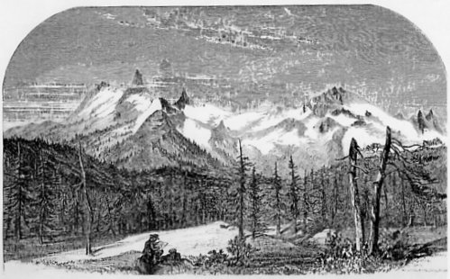 PLATE VI. CATHEDRAL PEAK GROUP—UPPER TUOLUMNE VALLEY.