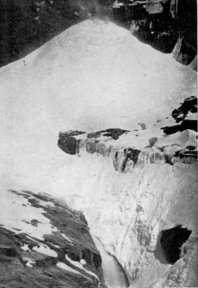 Ice Cone, Upper Yosemite Fall, by George Fiske